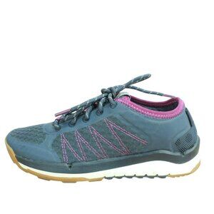 LL Bean Rocky Coast Sneaker Shoes Breathable Blue Purple 505860 Lace Up 7 M